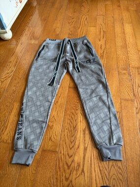 Gray Men's Jogger Sweatpants with Drawstring
